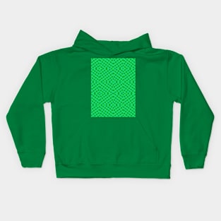 Green Diamond Pattern Kids Hoodie